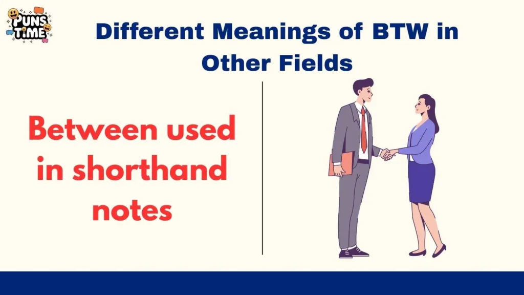Different Meanings of BTW in Other Fields