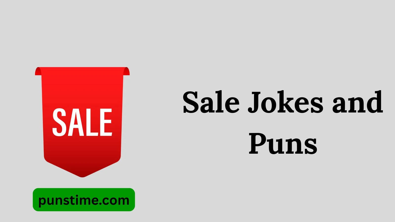Sale Jokes and Puns