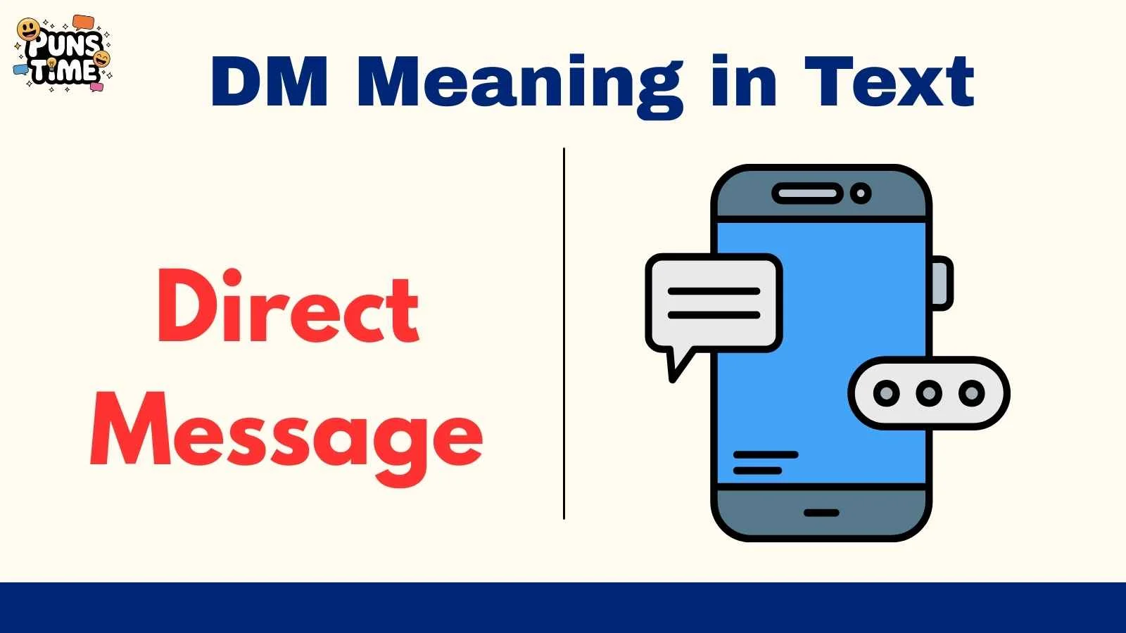 DM Meaning in Text