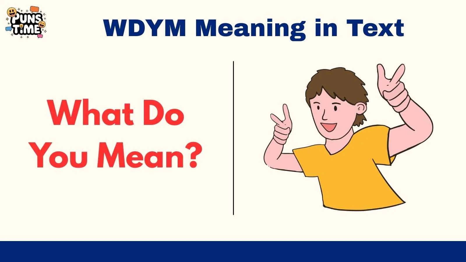 WDYM Meaning in Text