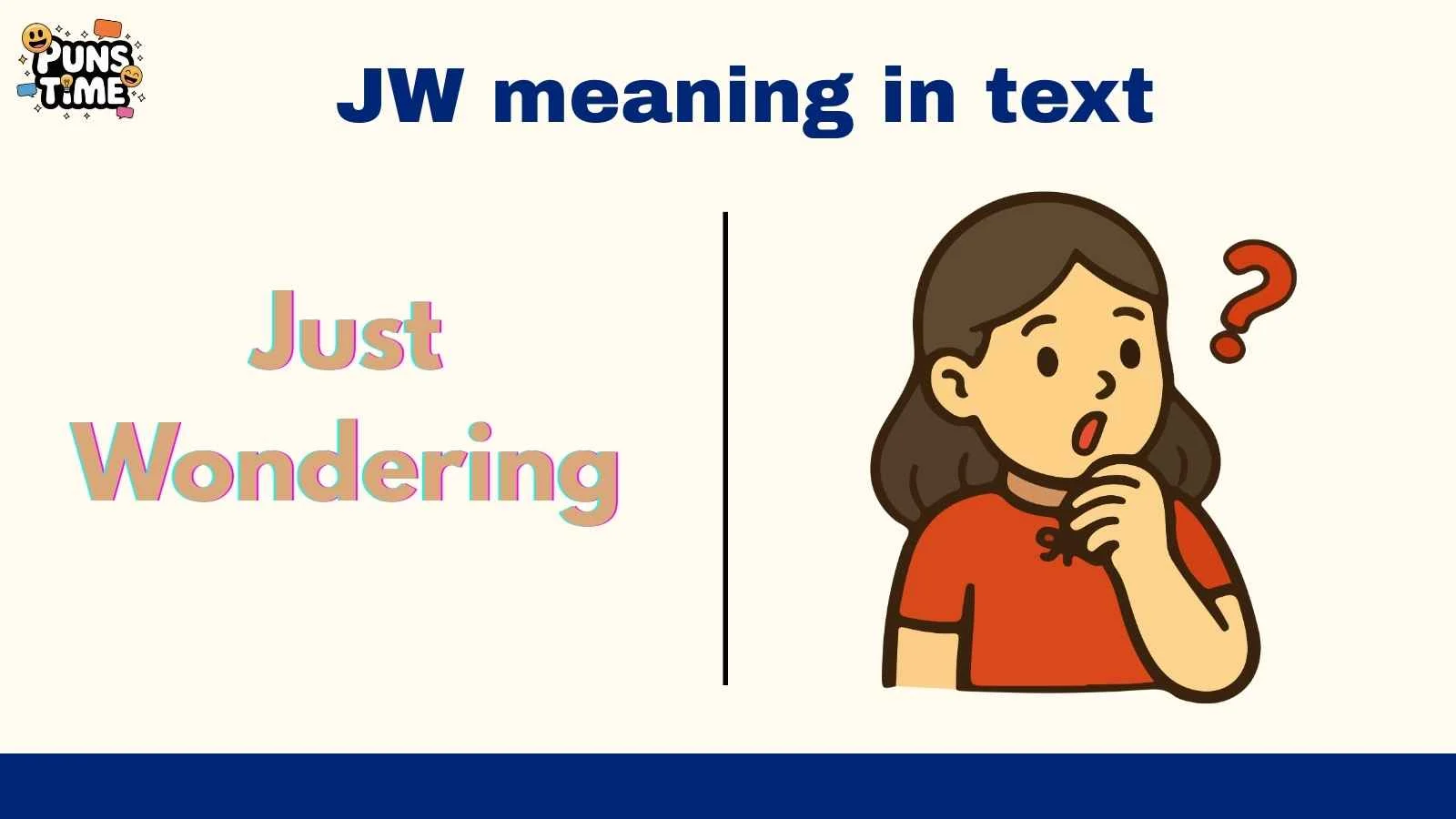 JW meaning in text