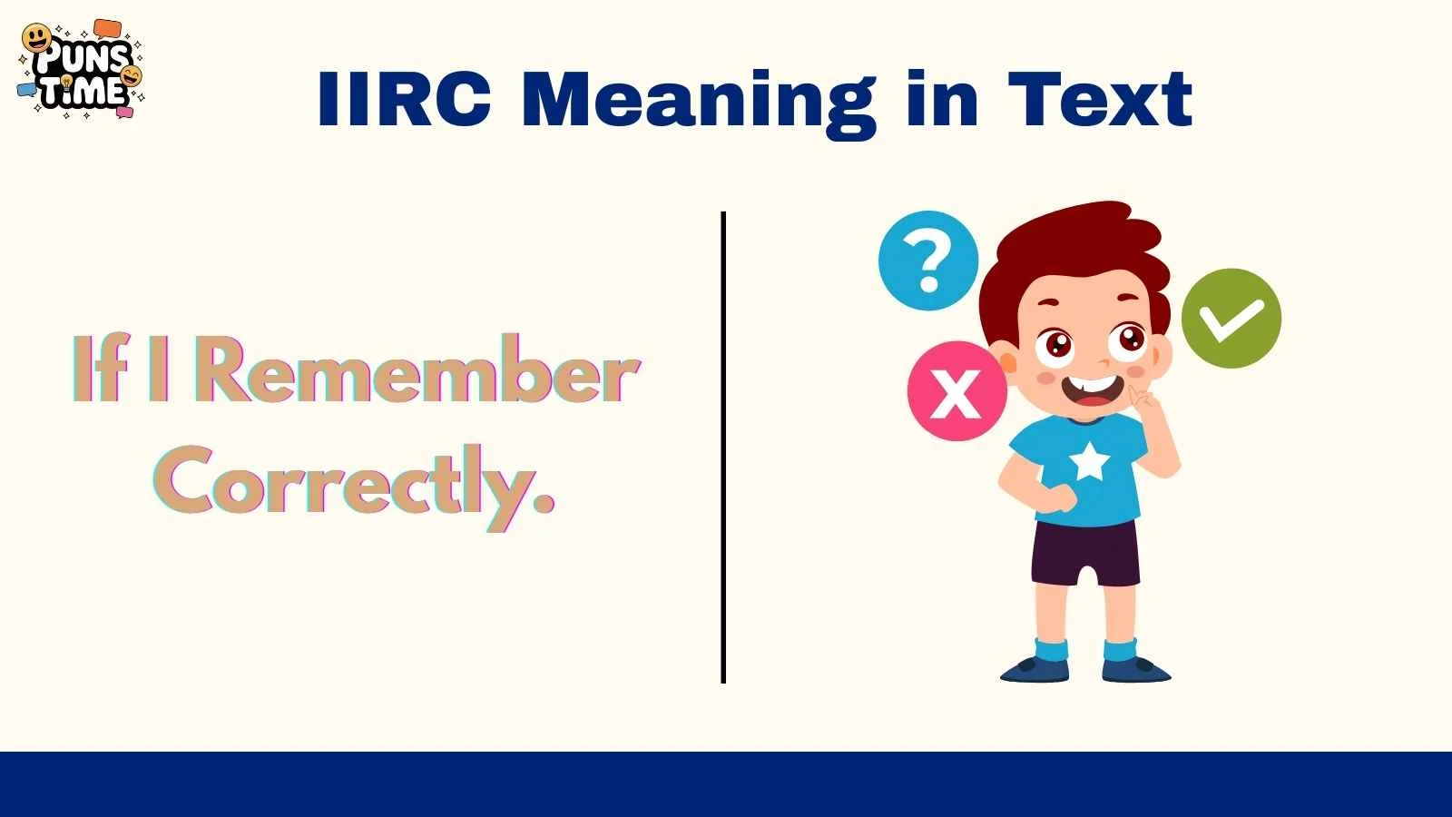 IIRC Meaning in Text