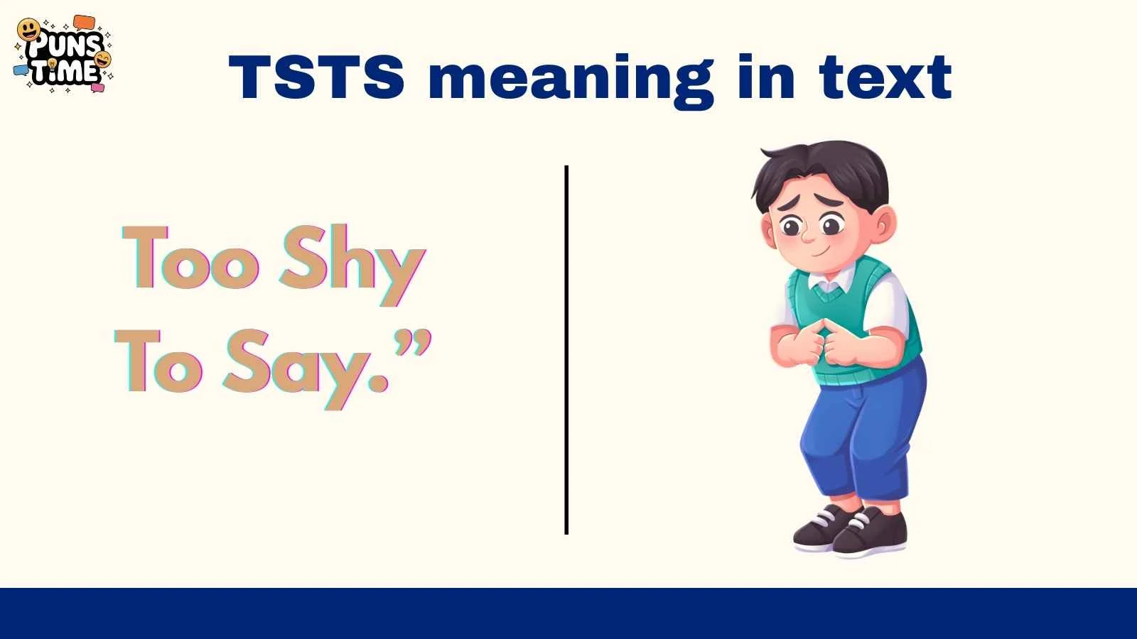 TSTS meaning in text